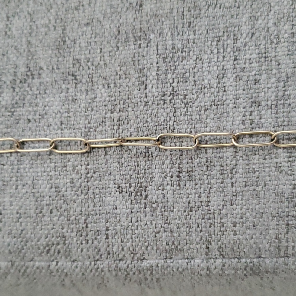 14k Gold Filled Large paperclip chain 6"